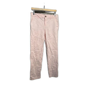 Tommy Hilfiger Pink Straight Pants Size 6 Stretch Cotton Blend Chinos